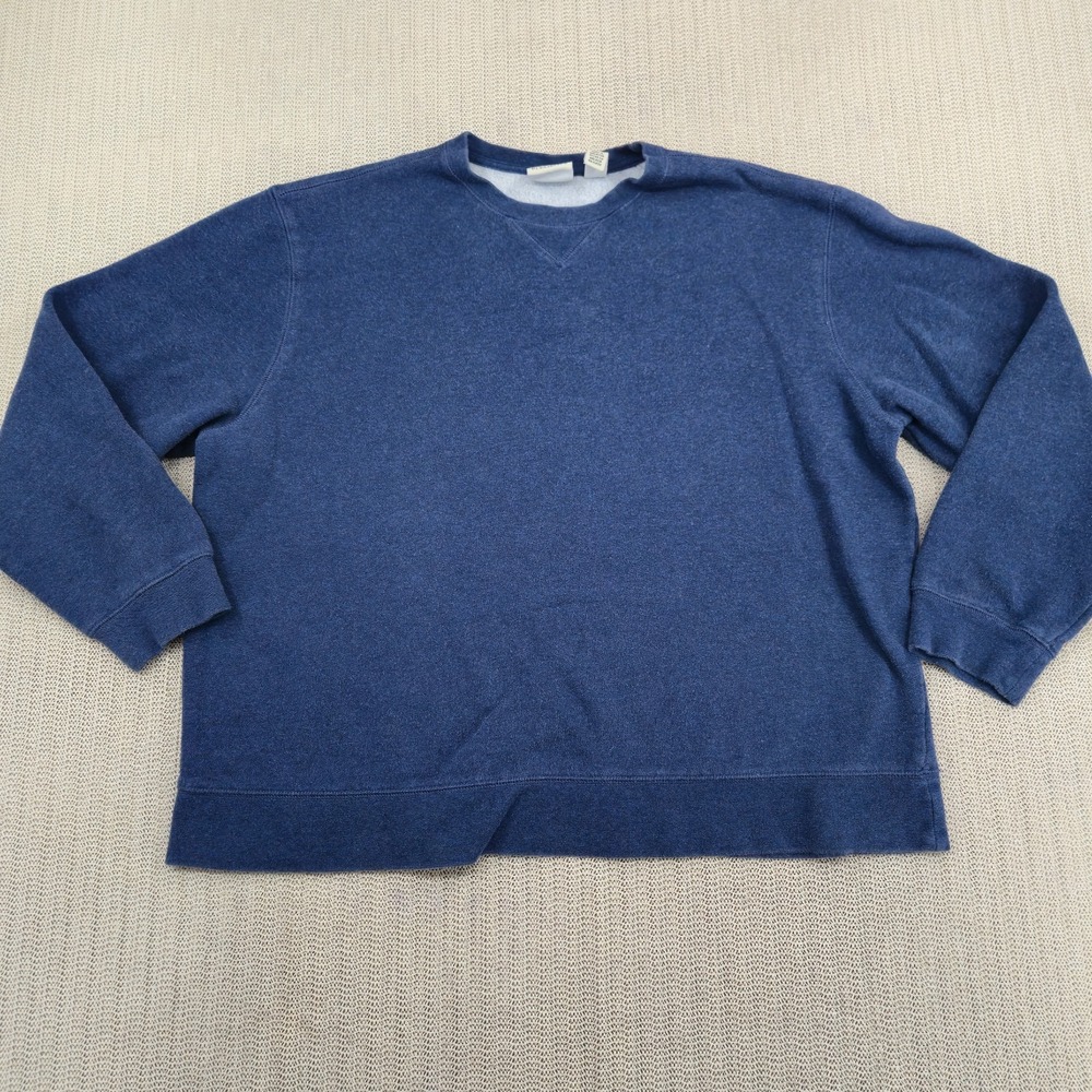 Vintage Classic Elements Sweatshirt Womens XL Blue Crew Neck Pullover Sears Y2K